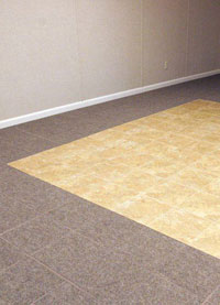 Basement Wood Flooring installed in Islip, Long Island