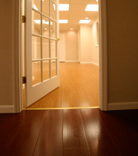 Basement Wood Flooring installed in Dix Hills, Long Island