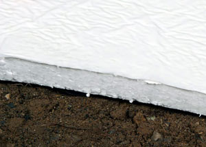 Insulation installed on a crawl space floor in Great Neck