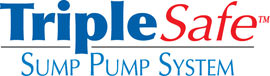 Sump pump system logo for our TripleSafe, available in areas like Wantagh