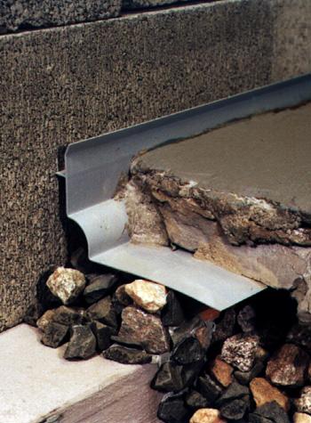 below foundation slab drain system for installing a French drain in Melville