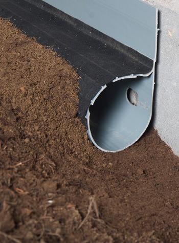 crawl space drain system installed in Melville