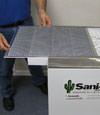 Closeup of the air system for our dehumidification system for Saint James, Long Island basements