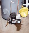 A Port Washington, Long Island home with a flooding water heater
