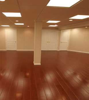 Rosewood faux wood basement flooring for finished basements in West Islip