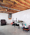 CleanSpace basement wall vapor barrier installed in Valley Stream