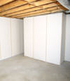 Fiberglass insulated basement wall system in Saint James, LI